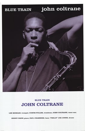 Framed John Coltrane (Blue Train) Print