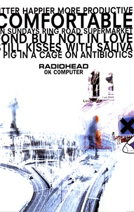 Framed Radiohead - Ok Computer Print
