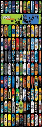 Framed Sk8 Decks Print