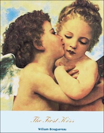 Framed First Kiss 1890 Print