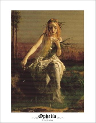 Framed Ophelia (Detail) Print