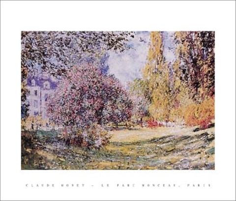 Framed Le Parc Monceau Paris Print