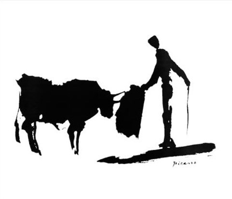 Framed Bullfight II - Matador Print