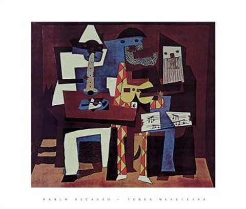 Framed Three Musicians Print