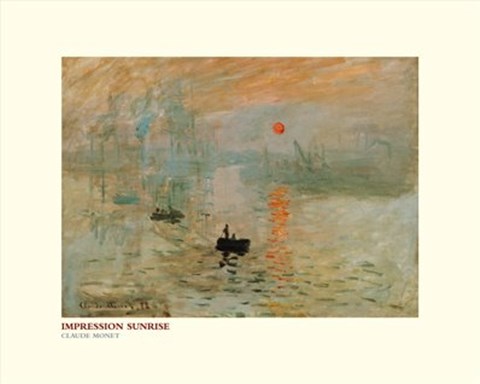 Framed Impressionist Sunrise Print