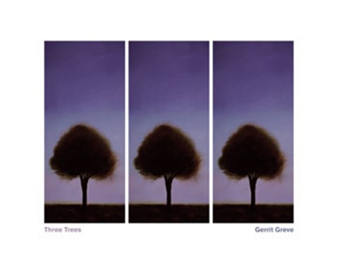 Framed Three Trees Print