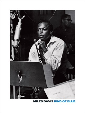 Framed Mile Davis Kind Of Blue Print