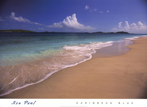 Framed Caribbean Blue Print