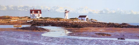 Framed Goat Island Light II Print