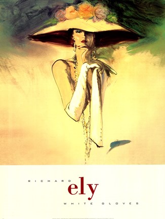 Framed White Gloves Print