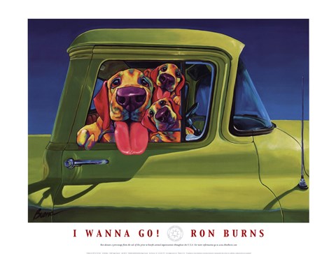 Framed I Wanna Go! Print