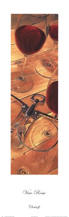 Framed Red Wine III Print