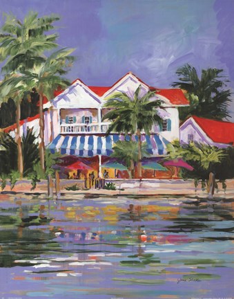 Framed Beach Resort I Print