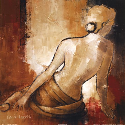 Framed Seated Woman I Print