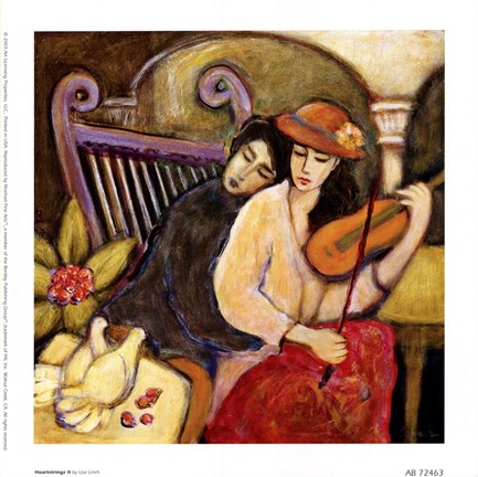 Framed Heartstrings II Print