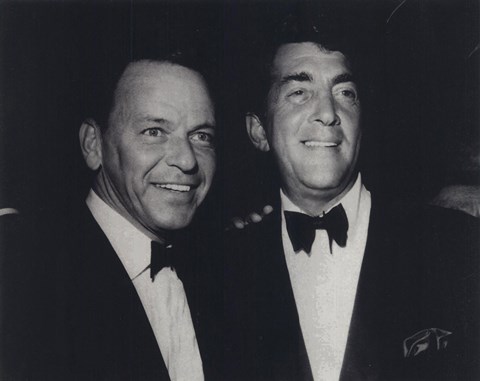 Framed Frank Sinatra and Dean Martin Print