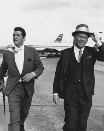 Framed Frank Sinatra and Dean Martin Print