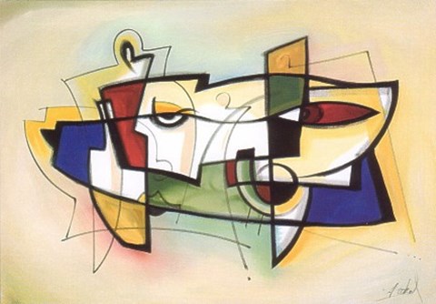 Framed City Dynamics VI Print