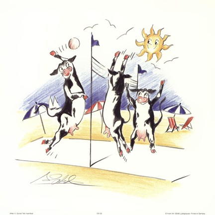 Framed Volleyball Print