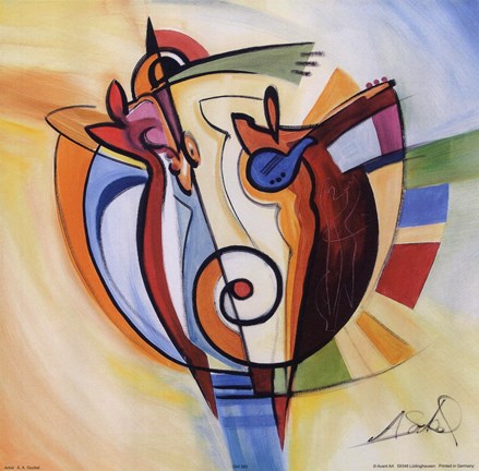 Framed Jazz on the Circle Print