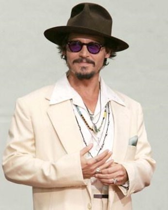 Framed Johnny Depp Print