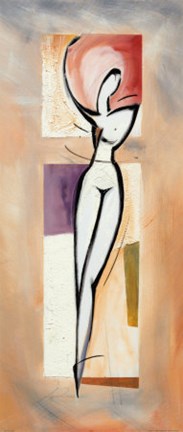 Framed Angels on Point II Print