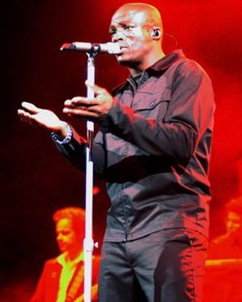 Framed Seal singer Print