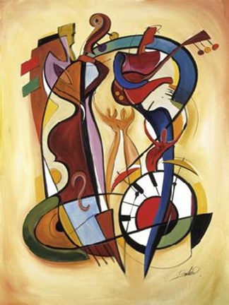 Framed Wild Party I Print