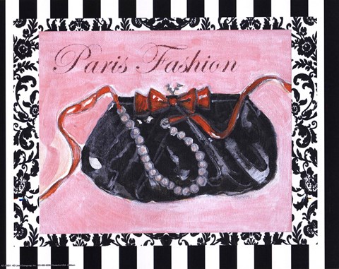 Framed Bling Bling I - Paris Fashion Print