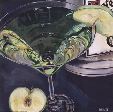 Framed Martini - Apple Print