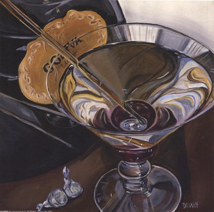 Framed Martini - Chocolate Print