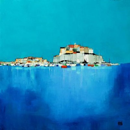 Framed Anne-marie Grossi - Calvi Size 11.75x11.75 Print