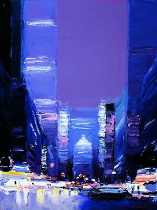 Framed New York - La Nuit Print