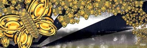 Framed Butterfly Speakers Print