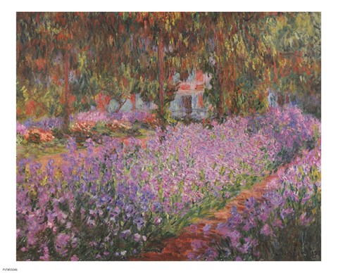 The Artist's Garden at Giverny, c.1900 Fine Art Print by Claude Monet ...