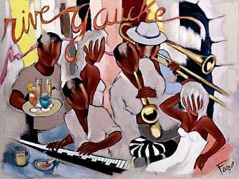 Framed Rive gauche Print