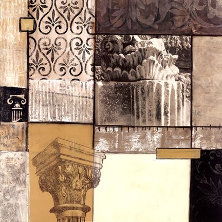 Framed Classical Ruins II Print