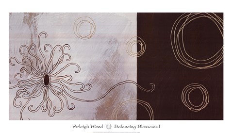 Framed Balancing Blossoms I Print