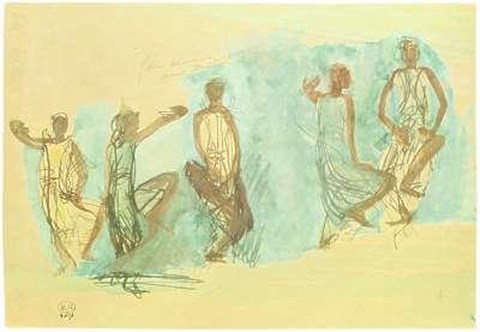 Study Of Cambodian Fine Art Print by Auguste Rodin FulcrumGallery.com