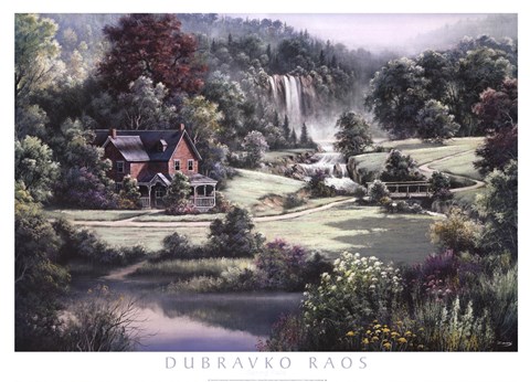 Framed Spring Falls Print