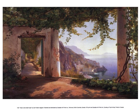 Framed View to the Amalfi Coast Print