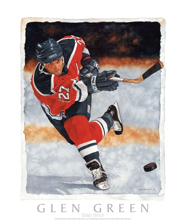 Framed Slap Shot Print