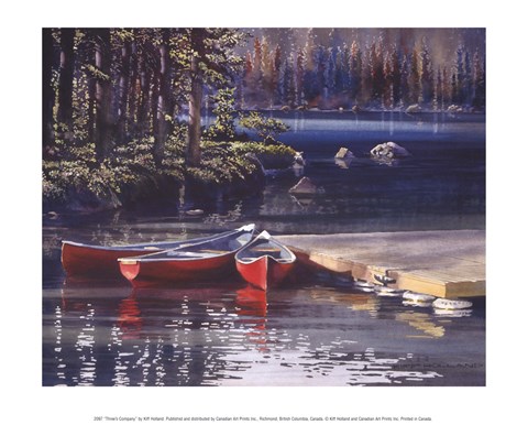 Framed Three's Company Print