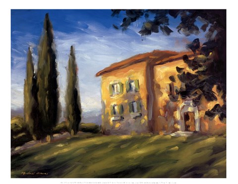 Framed Rural Villa Print