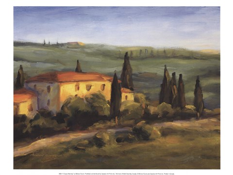 Framed Tuscan Morning Print
