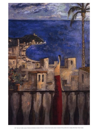 Framed Tarde Azul Print