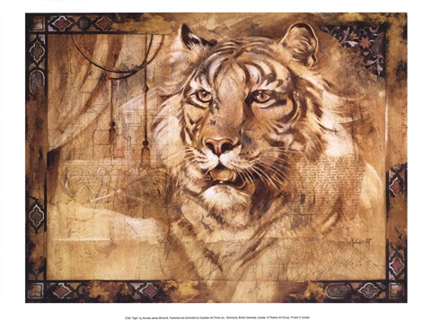 Framed Tiger Print