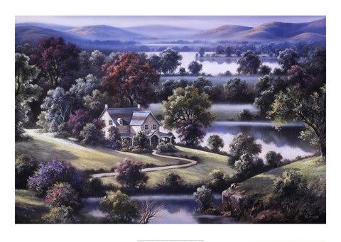 Framed River's Edge Print