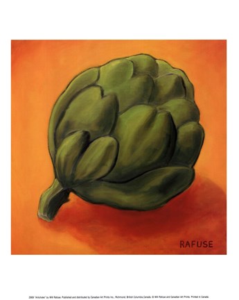 Framed Artichoke Print