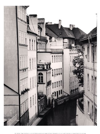 Framed Little Canal, Prague, Czech Republic Print